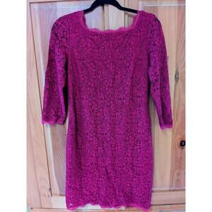 Adrianna Papell Women's Long Sleeve Lace Dress - Size 10